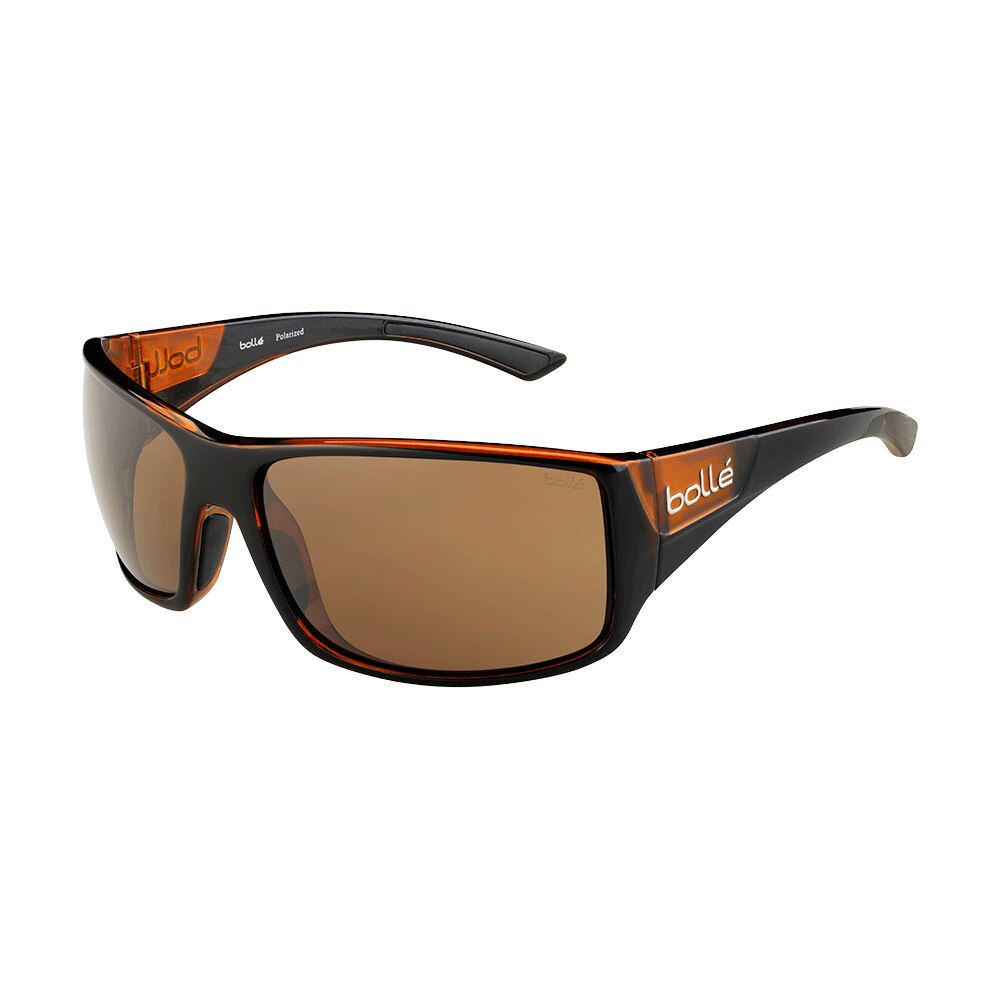 Ochelari de soare sport Bolle Tigersnake, Negru Lucios Maro Mat/ TLB Maro inchis