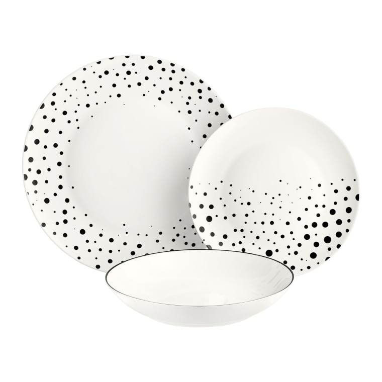 Serviciu de masa, Ambition, Dotty, 18 piese, portelan