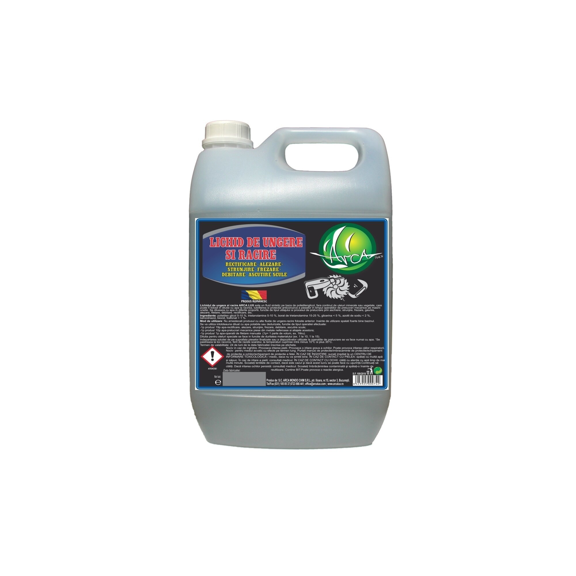 Lichid de Ungere si Racire Arca Lux, Bidon 5 L