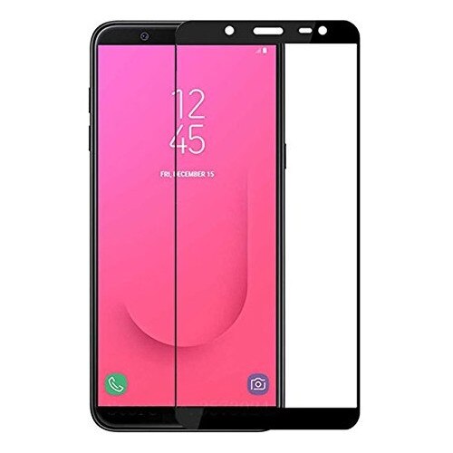 Folie sticla securizata Full Cover Full Glue pentru Samsung Galaxy J8 (2018), Negru
