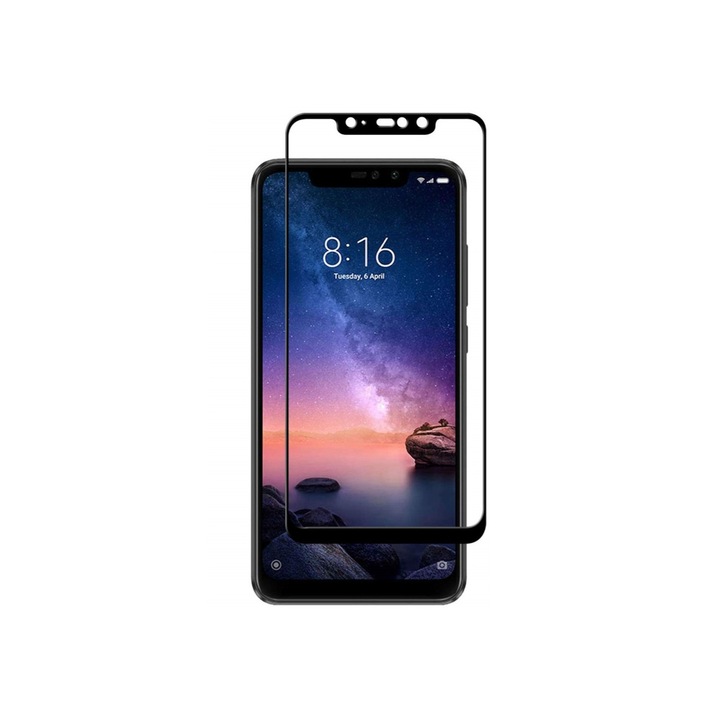 Üvegfólia 5D Full Glue Xiaomi Redmi Note 6 Pro, fekete