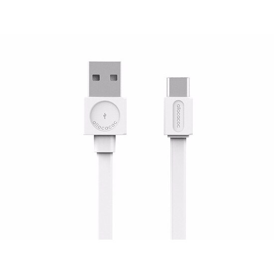 Cablu USB 2.0/ USB C, 1.5m, alb, Allocacoc