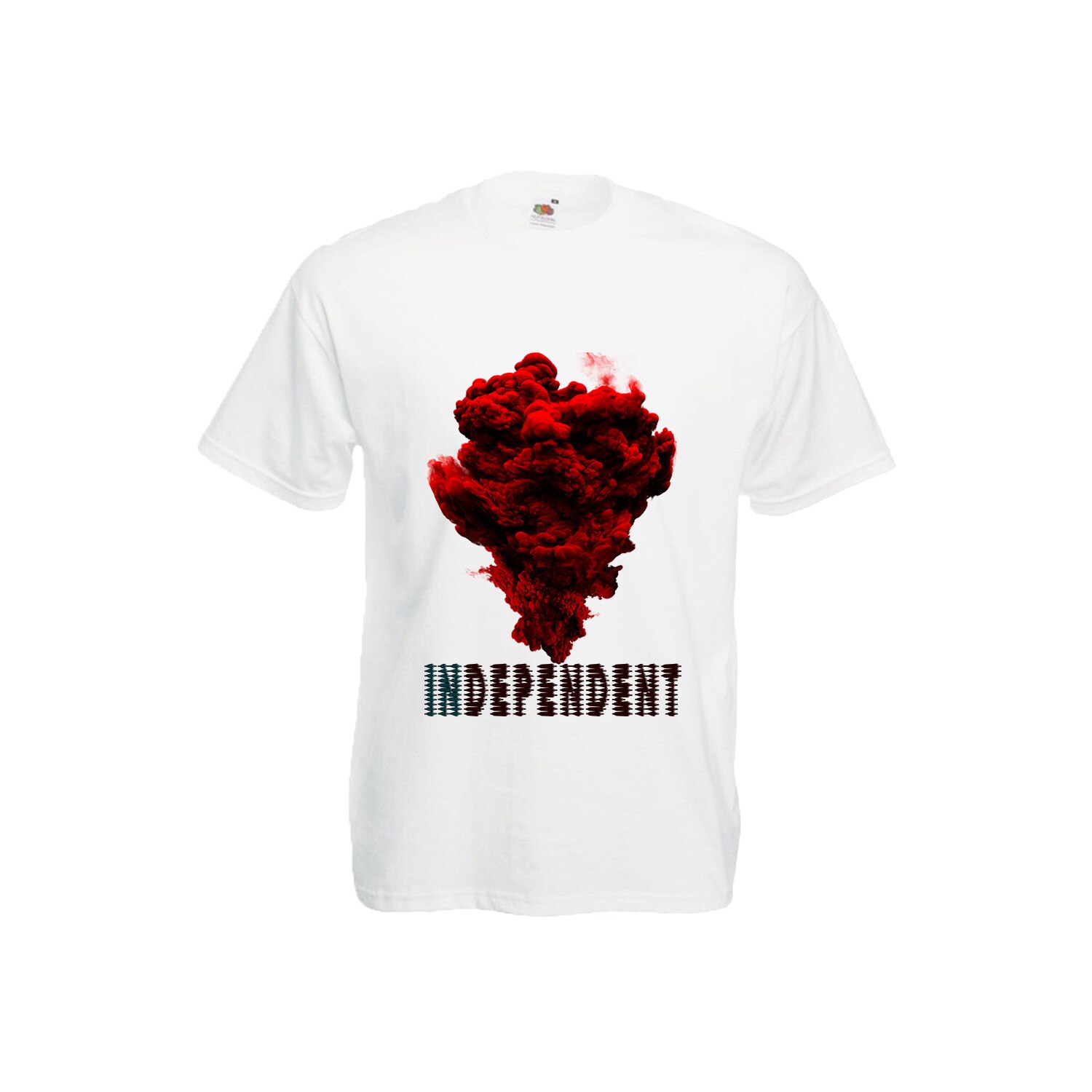 Tricou barbatesc personalizat independent alb S