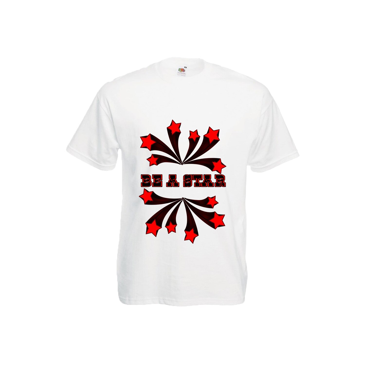 Tricou barbatesc personalizat be a star alb 2XL
