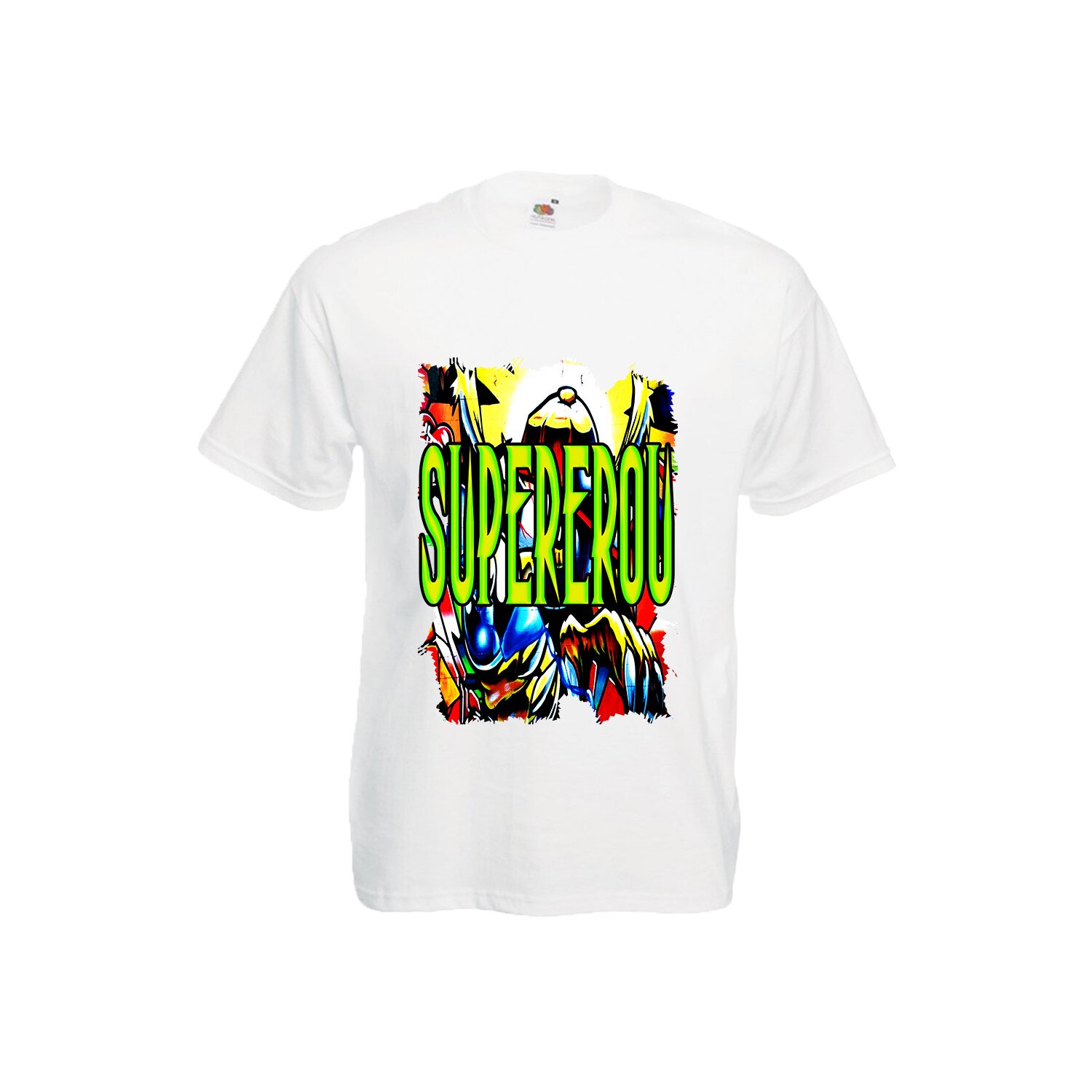 Tricou barbatesc SUPEROU Alb L