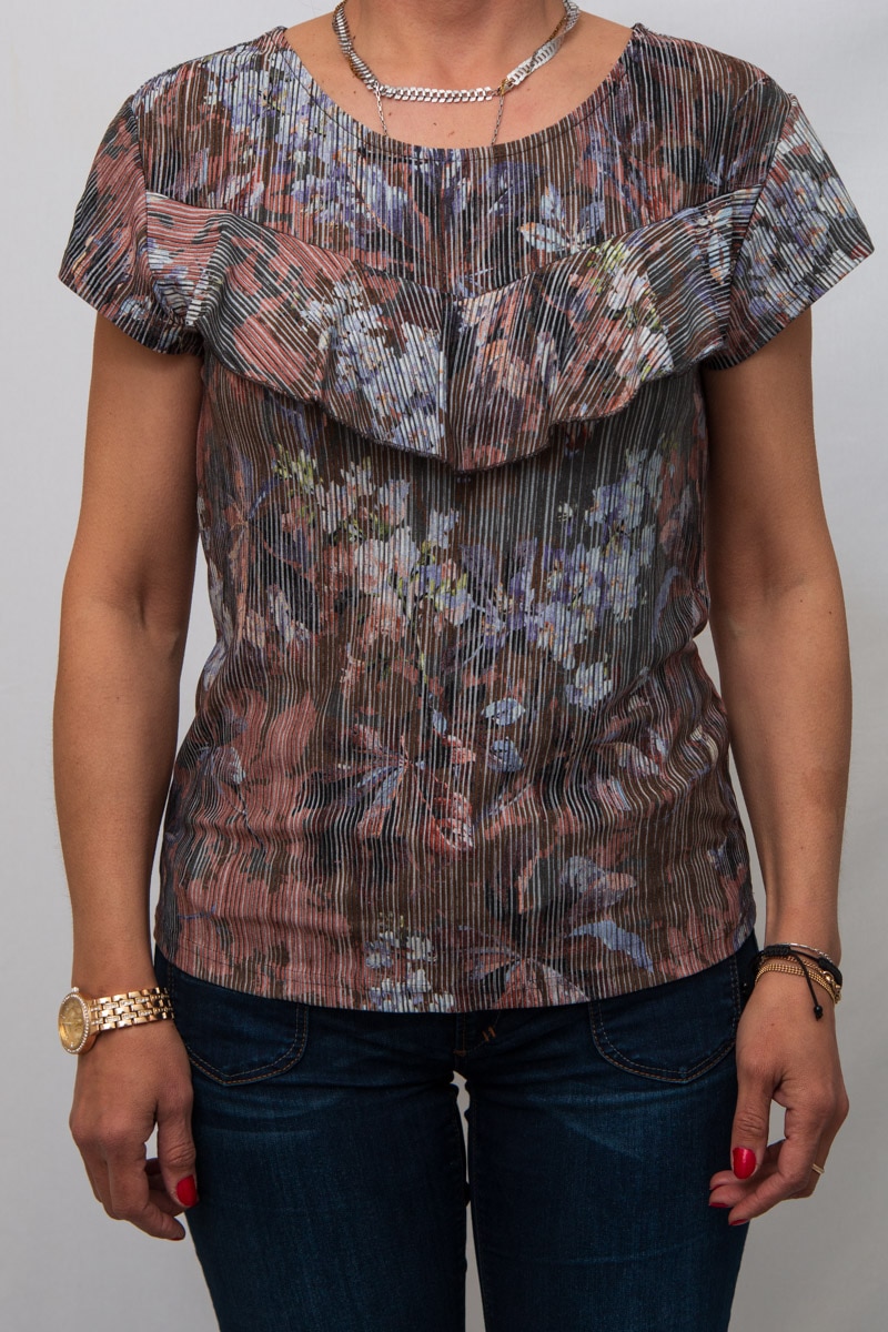 Bluza cu imprimeu Sisters Point,negru,M