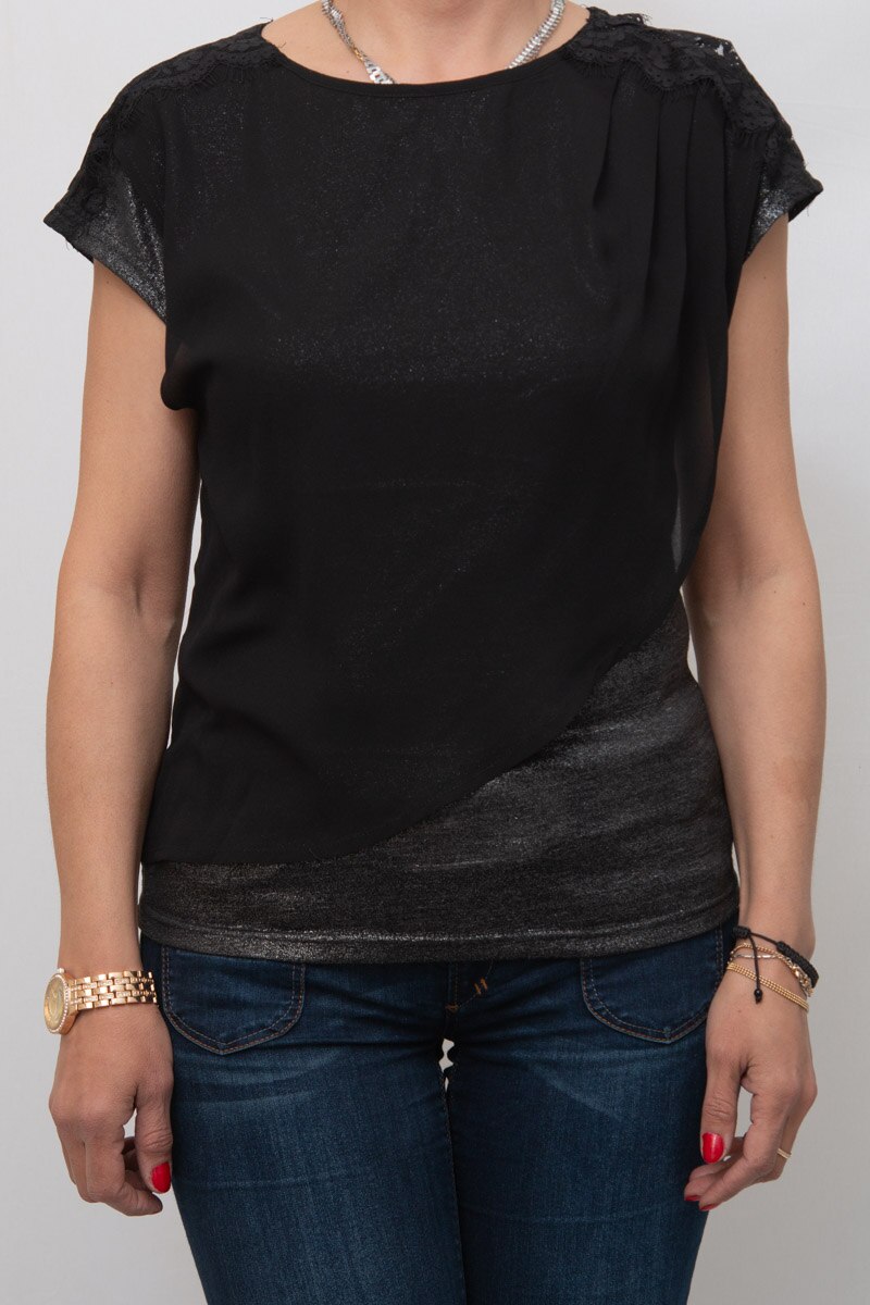 Bluza eleganta Sisters Point,negru,S