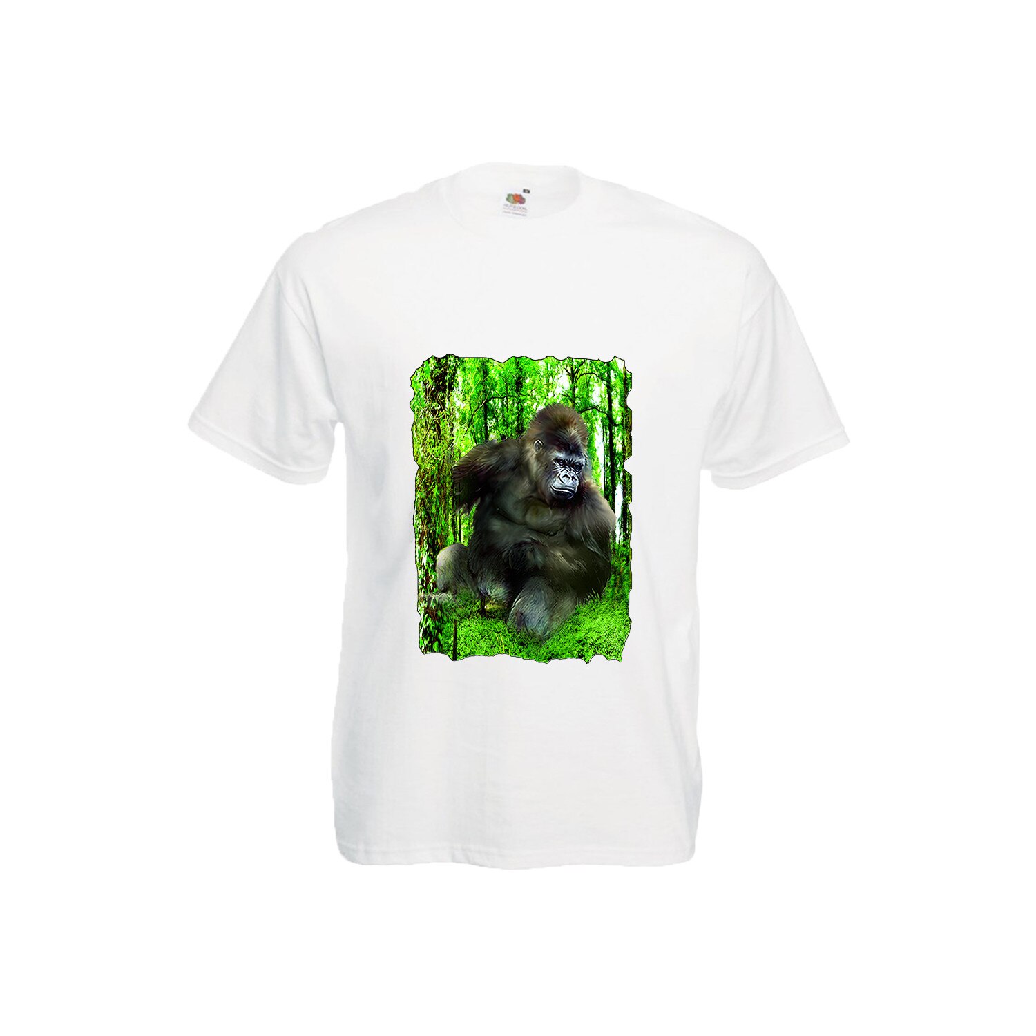 Tricou personalizat barbatesc In Padure alb M