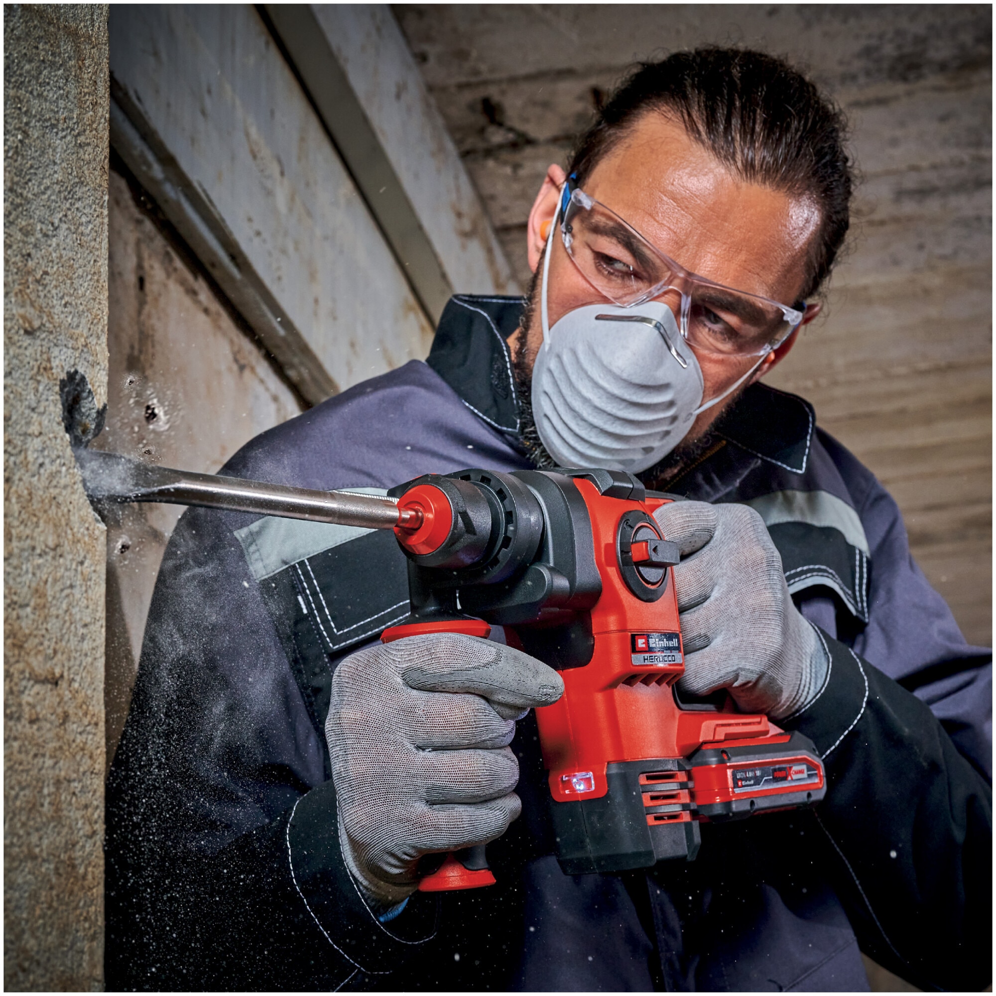 Ciocan rotopercutor, fara fir, Einhell Professional PXC HEROCCO