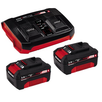 Kit incarcator dublu si acumulatori Einhell PXC 2x 3,0Ah Kit incarcator dublu si acumulatori Einhell PXC 2x 3,0Ah