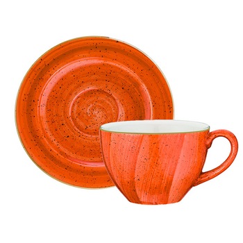 Ceasca si farfurioara AURA TERRA COTTA 230cc ATC RIT 01CFT Ceasca si farfurioara AURA TERRA COTTA 230cc ATC RIT 01CFT