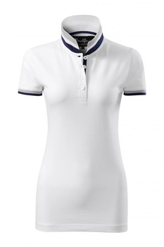 Tricou polo pentru dama Collar Up, Alb Tricou polo pentru dama Collar Up, Alb