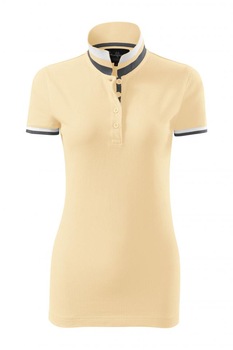 Tricou polo pentru dama Collar Up, Bourbon vanilla Tricou polo pentru dama Collar Up, Bourbon vanilla