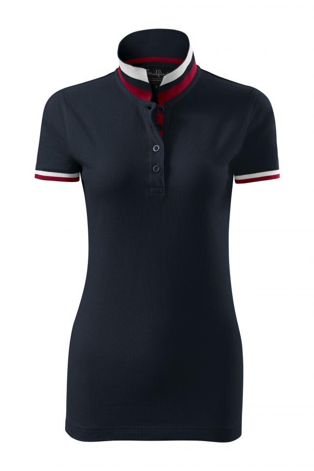 Tricou polo pentru dama Collar Up, Dark Navy