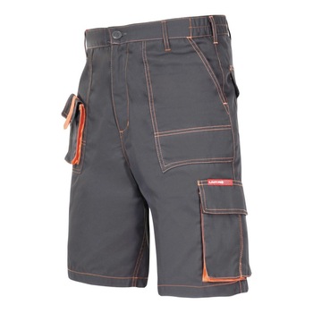 Pantaloni lucru scurt mediu-gros, 7 buzunare, talie ajustabila cu elastic, cusaturi duble, marime S Pantaloni lucru scurt mediu-gros, 7 buzunare, talie ajustabila cu elastic, cusaturi duble, marime S