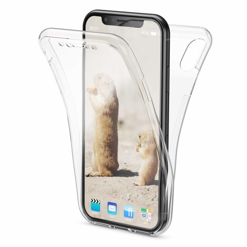 Husa iPhone XR Silicon TPU 360 grade (fata - spate) - transparent