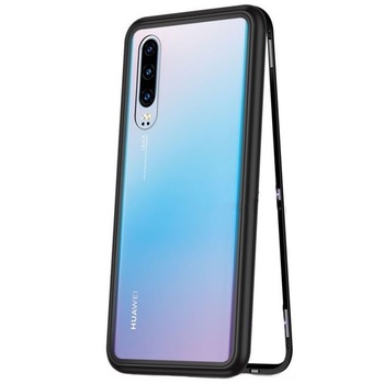 Husa Magnetic Case 360° pentru Huawei P30, Negru Husa Magnetic Case 360° pentru Huawei P30, Negru