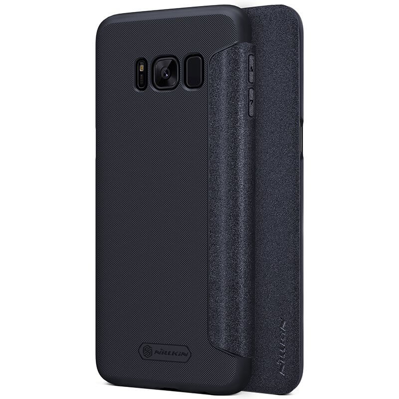 Husa Piele , Nillkin Sparkle , Flip / Book , Samsung Galaxy S8 Plus , Gri