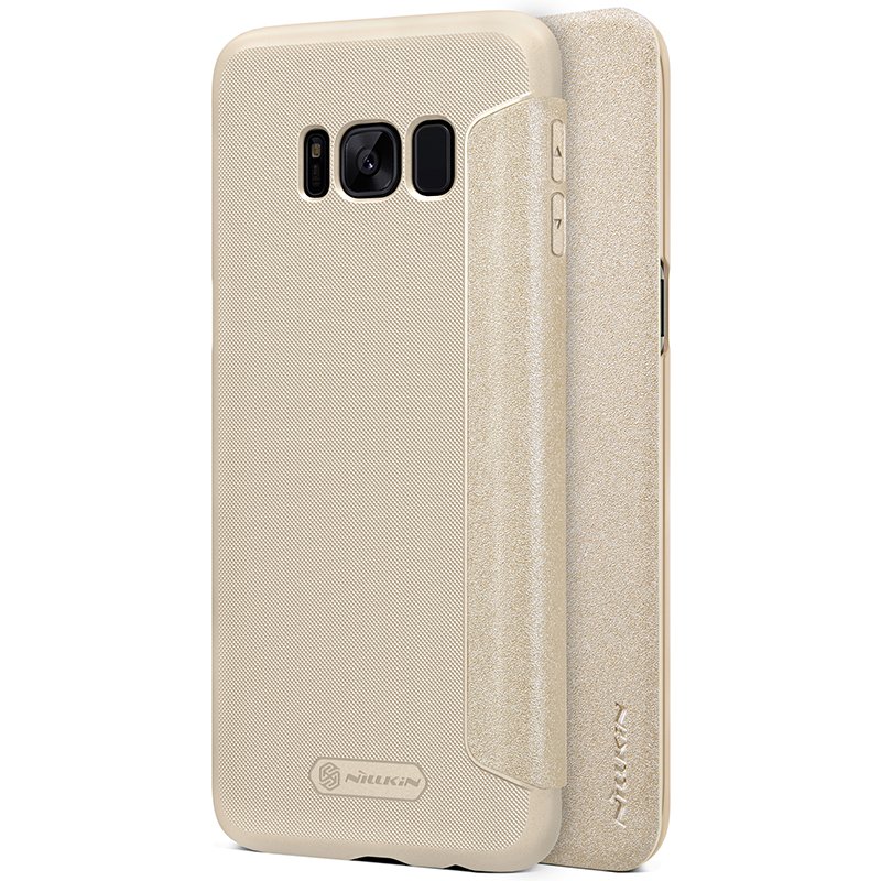 Husa Piele Nillkin Sparkle , Flip / Book , Samsung Galaxy S8 Plus G955 , Gold