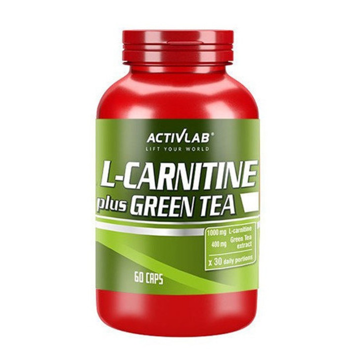 Хранителна добавка Activlab L-Carnitine + Green Tea-60 капсули