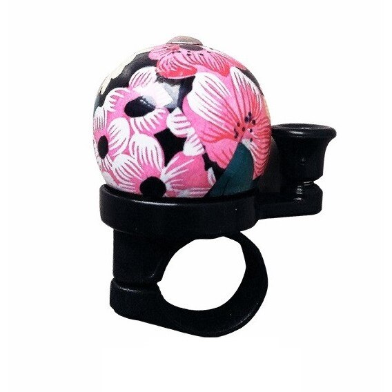 Sonerie mecanica de bicicleta Floral Retro Elegance, Metal, Multicolor