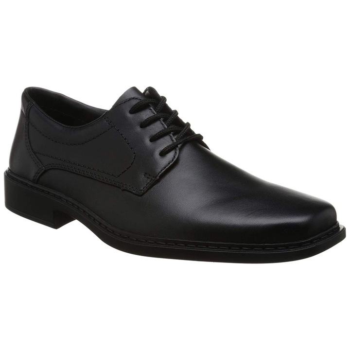 Rieker Pantofi de piele pentru bărbați Rieker B0800-00 negru extra lățit 06825