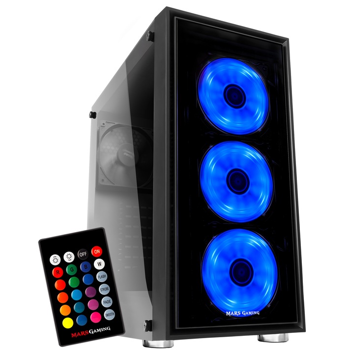 Настолна система GAMING GRT Expert SuperTop MC7 с процесор AMD Ryzen 7 3700X 4.4GHz, 32GB DDR4, 2TB HDD, 480GB SSD, GeForce® RTX 2070 8GB GDDR6