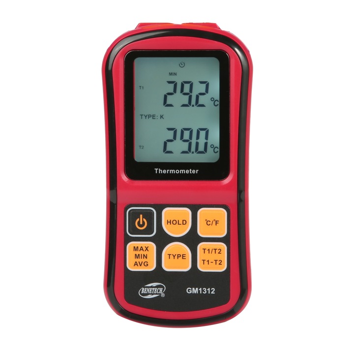 Termometru universal cu doua sonde externe, Benetech, GM1312