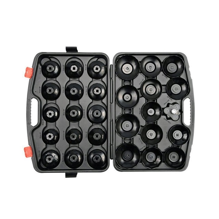 Set chei pentru filtru ulei 30 buc., Yato YT-0596, in valiza