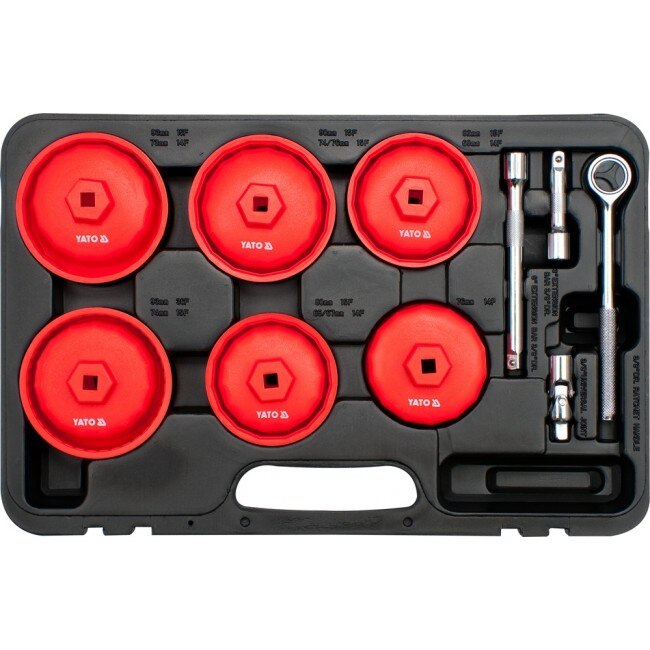 Set Chei Tubulare 3/8' pentru Filtru Ulei,15 piese YT-0595