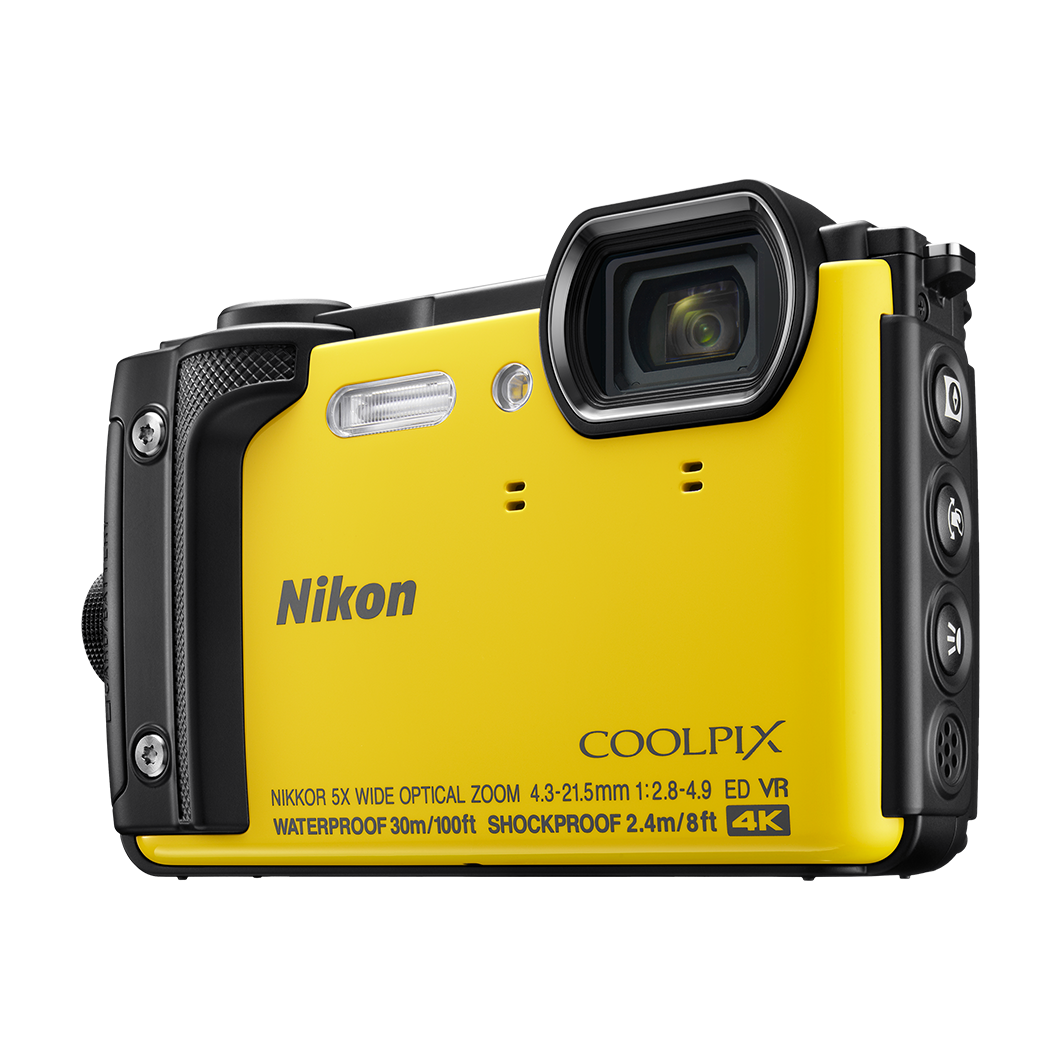 Aparat foto digital, Nikon, COOLPIX W300, 4K/UHD, Galben - eMAG.ro