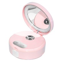 oglinda cu led oglinda portabila macaron  eggo skin  incarcare usb 4 in 1 pulverizator baterie externa 3 tipuri de lumina roz imagen 16_0_
0