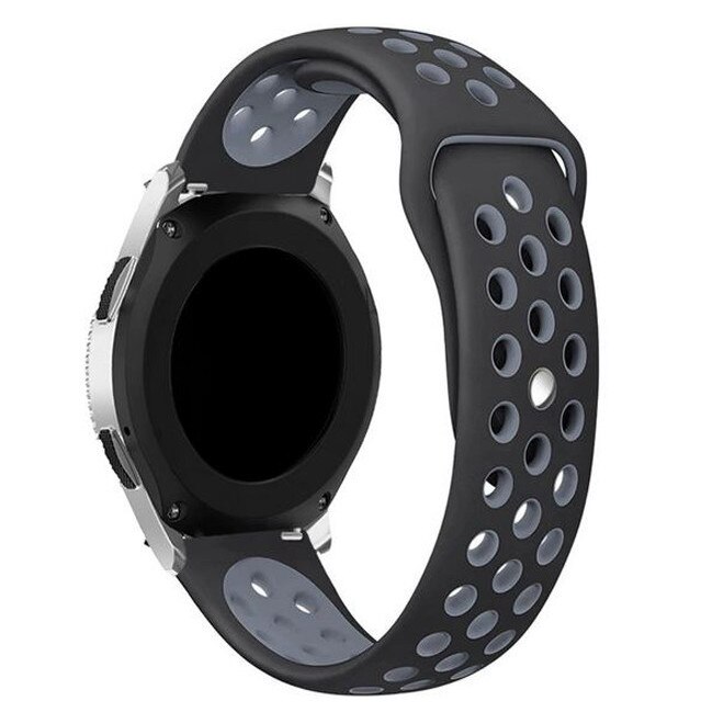 Samsung okosóra szíj, Gear S3 iUni 22 mm szilikon sport Fekete Zöld Samsung okosóra szíj, Gear S3 iUni 22 mm szilikon sport Fekete Zöld