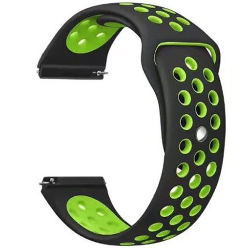 Samsung okosóra szíj, Gear S3 iUni 22 mm szilikon sport Fekete Zöld Samsung okosóra szíj, Gear S3 iUni 22 mm szilikon sport Fekete Zöld