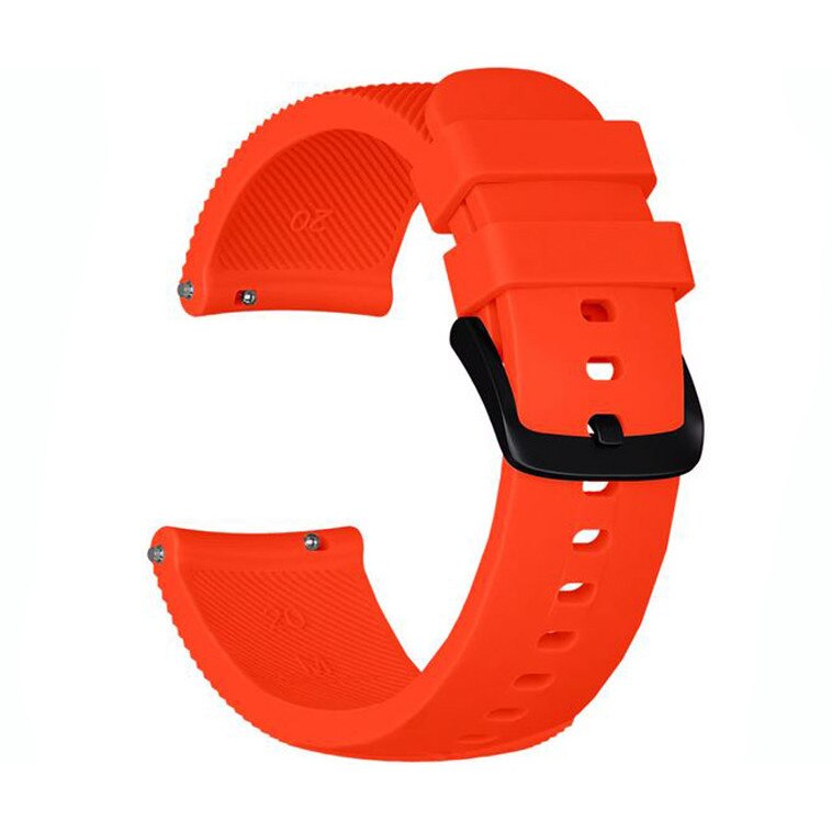 Curea ceas Smartwatch Samsung Gear S2, iUni 20 mm Silicon Orange