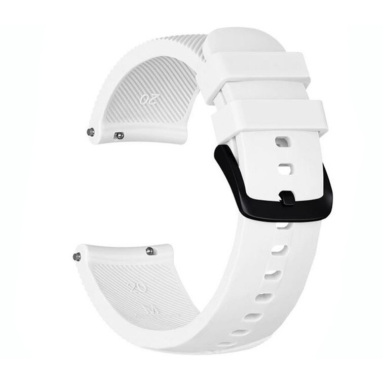 Curea ceas Smartwatch Samsung Gear S2, iUni 20 mm Silicon White