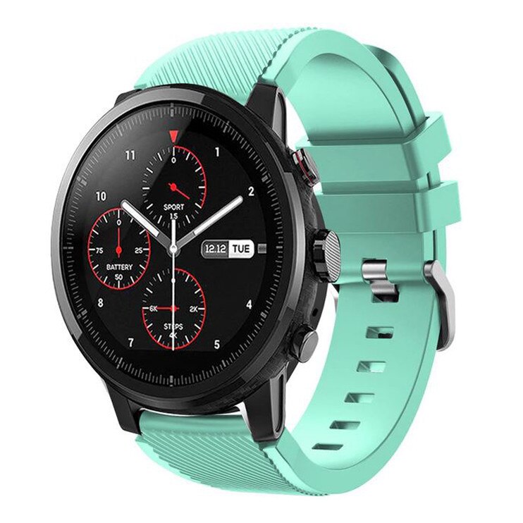 Curea ceas Smartwatch Samsung Gear S3, iUni 22 mm Silicon Light Blue