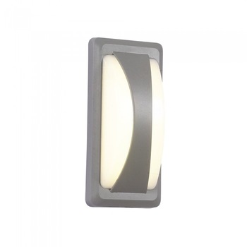 Lampa 12W V-TAC bulkhead corp gri IP65 alb cald Lampa 12W V-TAC bulkhead corp gri IP65 alb cald