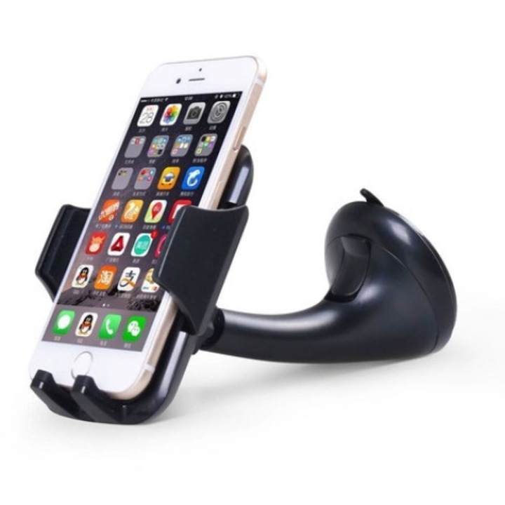 Suport universal pentru telefon, LoveMobile, Rotativ la 360°, Negru