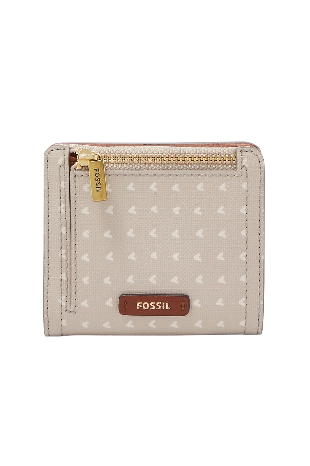 Fossil, Portofel pliabil de piele ecologica Logan, Gri