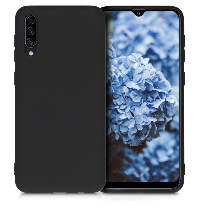 Husa pentru Samsung Galaxy A50 / A30s / A50s, Clasica, silicon Slim, suprafata mata, anti-amprenta, Neagra