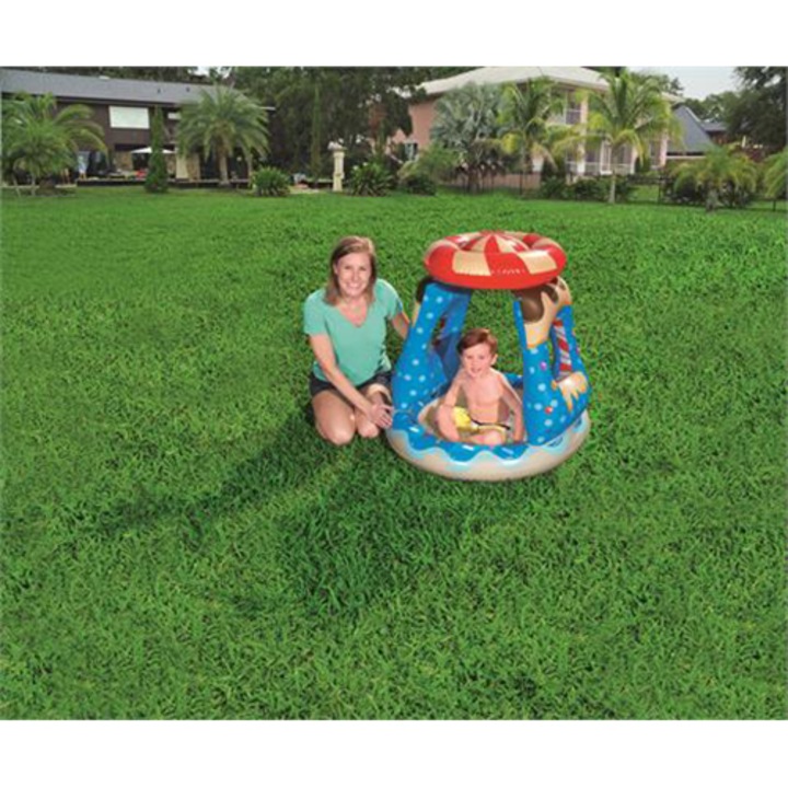 Piscina gonflabila pentru copii Bestway, Candyville Playtime Pool, 91cm x 91cm x 89cm