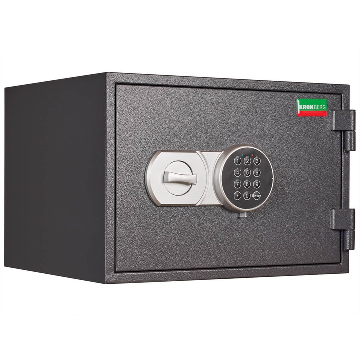 Seif certificat antifoc Kronberg FIRE30TE electronic 296x430x365 mm EN15659/60P