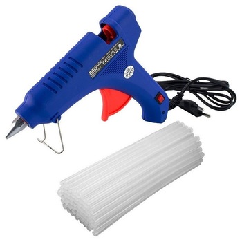 Pistol de lipit cu silicon cald,100w+Bonus 2 Bare de silicon 11mm Pistol de lipit cu silicon cald,100w+Bonus 2 Bare de silicon 11mm