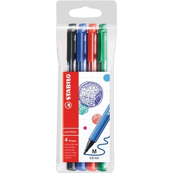 Set 4 fineliner pointMax 0.8 mm, ideal pentru Bullet Journal Set 4 fineliner pointMax 0.8 mm, ideal pentru Bullet Journal