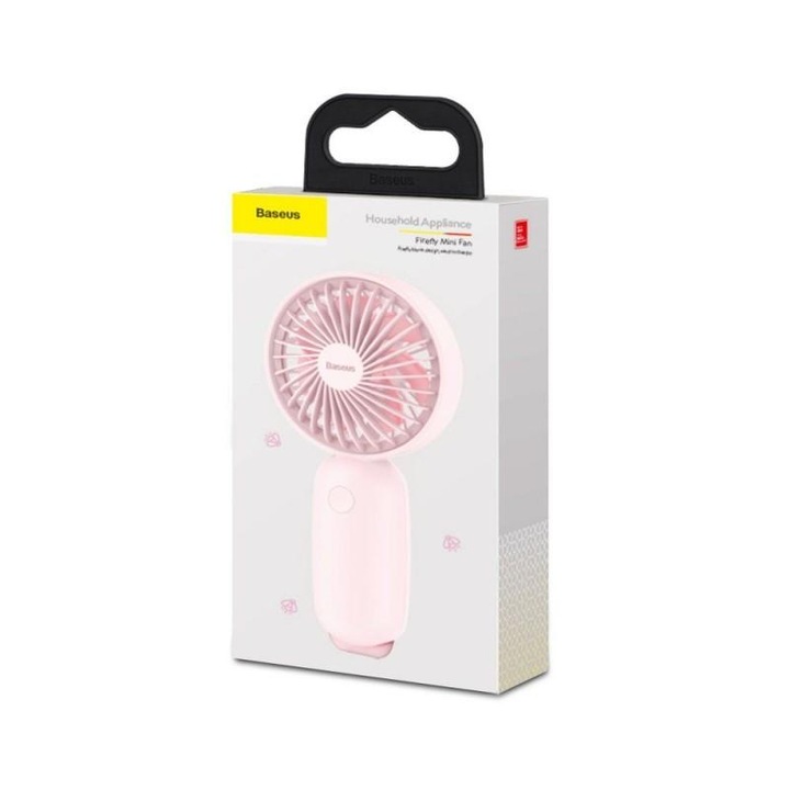 Baseus, Firefly Hordozható ventilátor, Rózsaszín