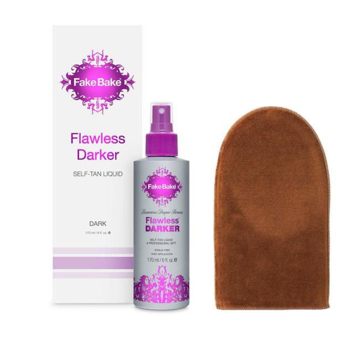 Spray Autobronzant Profesional FAKE BAKE Flawless Darker Self-Tan Liquid, Dark, 170 ml