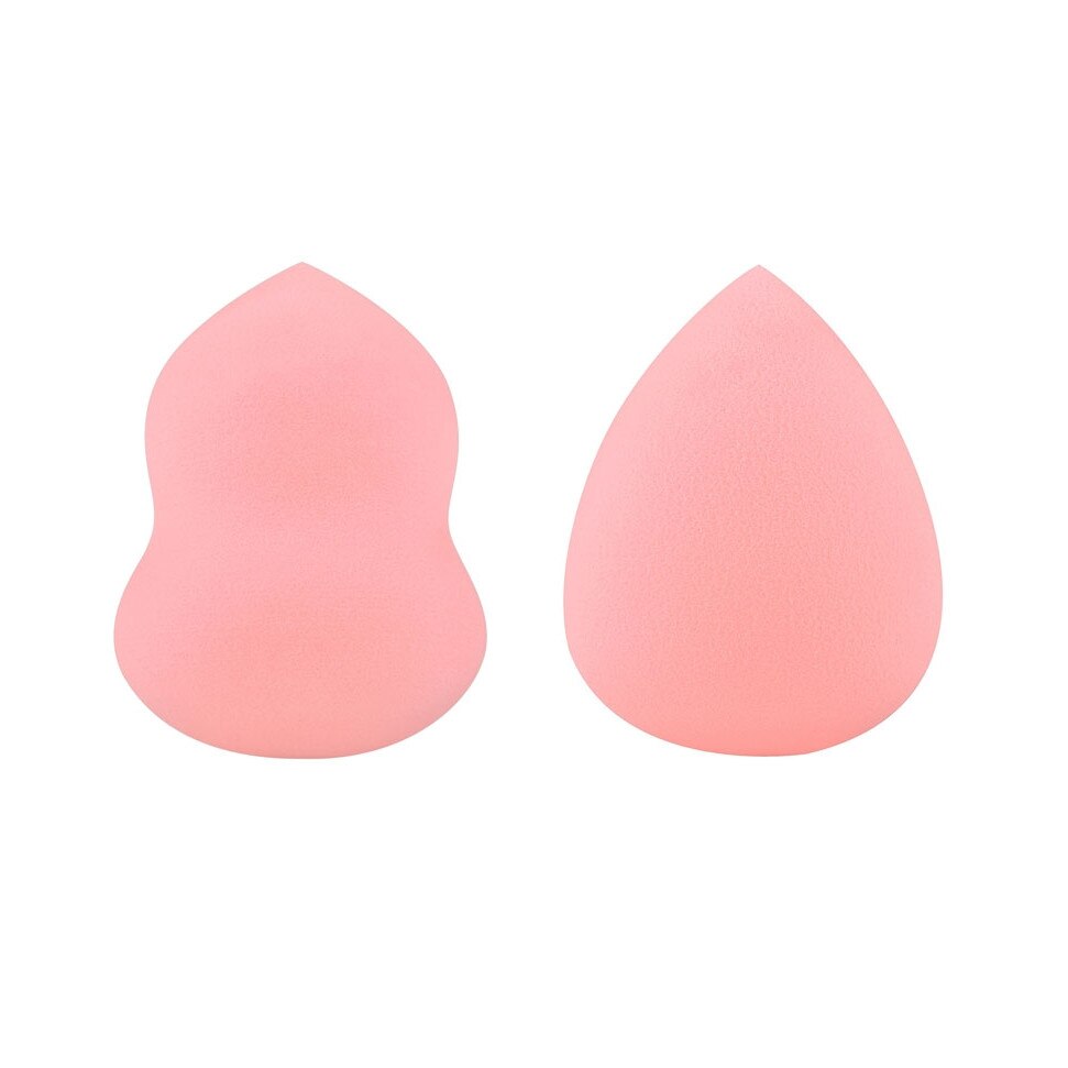 Set cu 2 Bureti Profesionali (Para si Lacrima) pentru Machiaj Perfect Blending, Pink