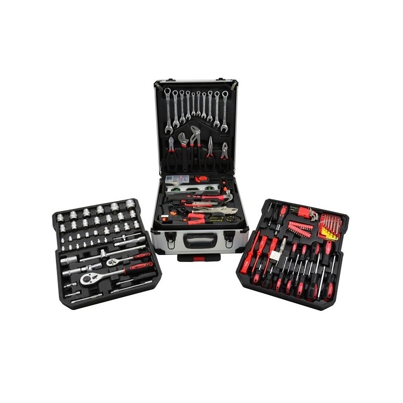 Set 187 accesorii Geko G10855, tubulare, combinate, surubelnite, clesti, 1/4