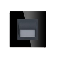 spot led trepte 1w patrat negru cu rama de sticla termorezistenta imagen 10_0_
0